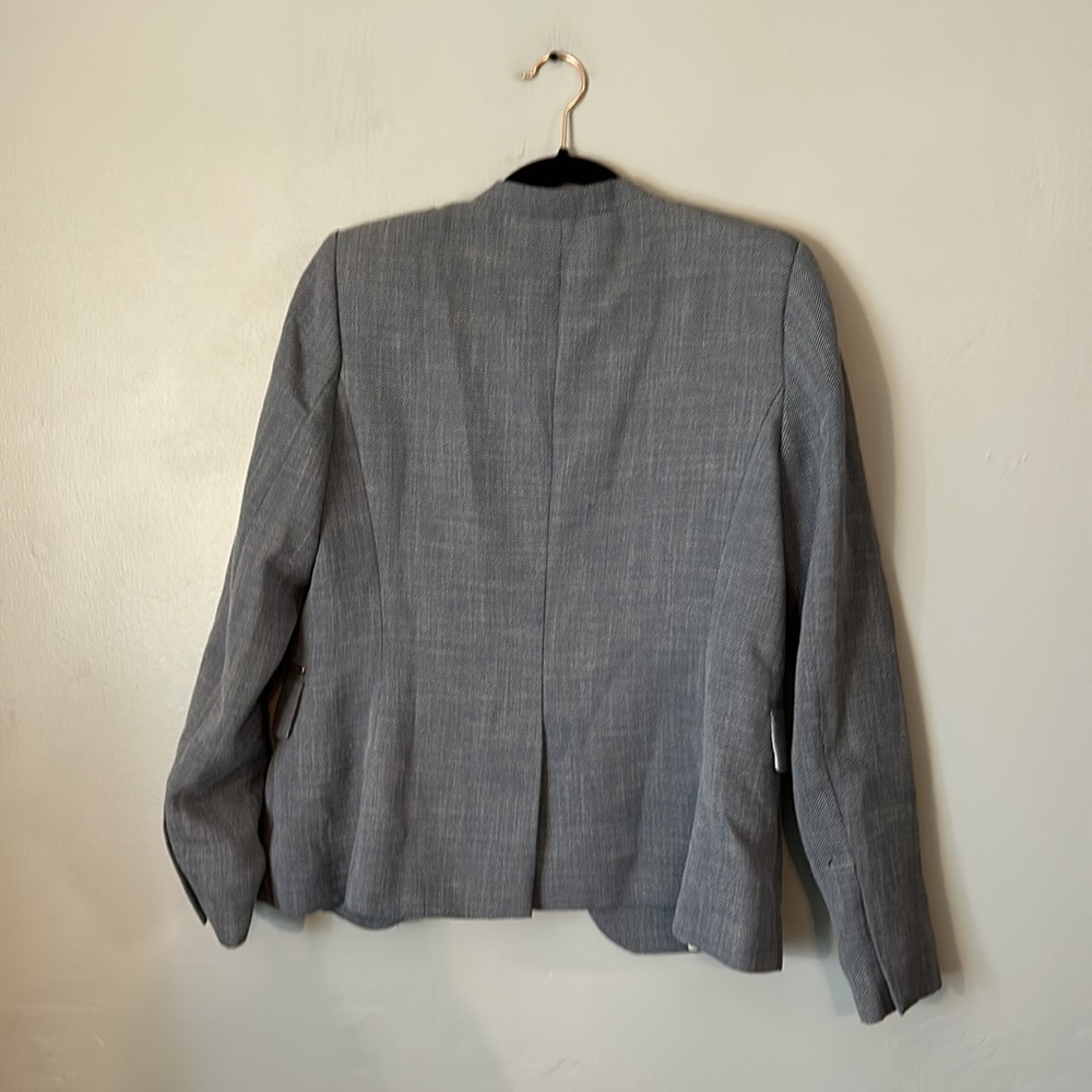 DKNY Gray One Button Tailored Career Blazer Jacket Size 6 - Picture 6 of 6